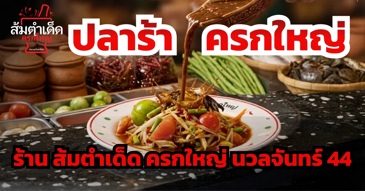 ปลาร้าครกใหญ่ สูตรเข้มข้นสำหรับส้มตำไทยและอาหารอีสาน จากร้านส้มตำเด็ด ครกใหญ่ นวลจันทร์ 44 รสนัวถึงเครื่อง