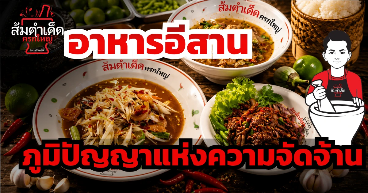 อาหารอีสานภูมิปัญญาแห่งความจัดจ้าน รวมเมนูส้มตำ ลาบ และอาหารอีสานรสแซ่บ จากร้านส้มตำเด็ด ครกใหญ่ นวลจันทร์ 44